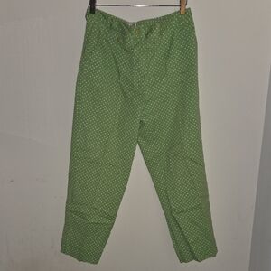 Talbots Green Polka Dot Chinos